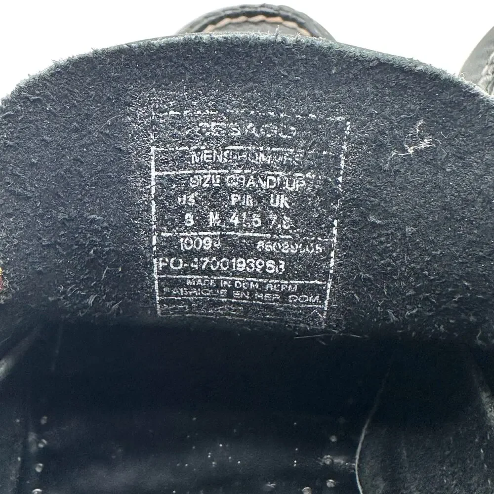 Sebago | Men | Campsides Black Smooth Leather Casual Boat Shoes | Size 8